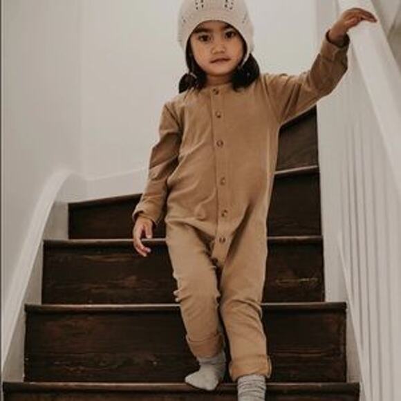 The Simple Folk Workman‎ Playsuit Camel Size 6/7 Years In Camel - Picture 3 of 10